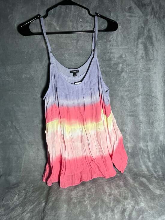 Torrid Tops - Torrid Beach Stripe Gauze Tiered Cami